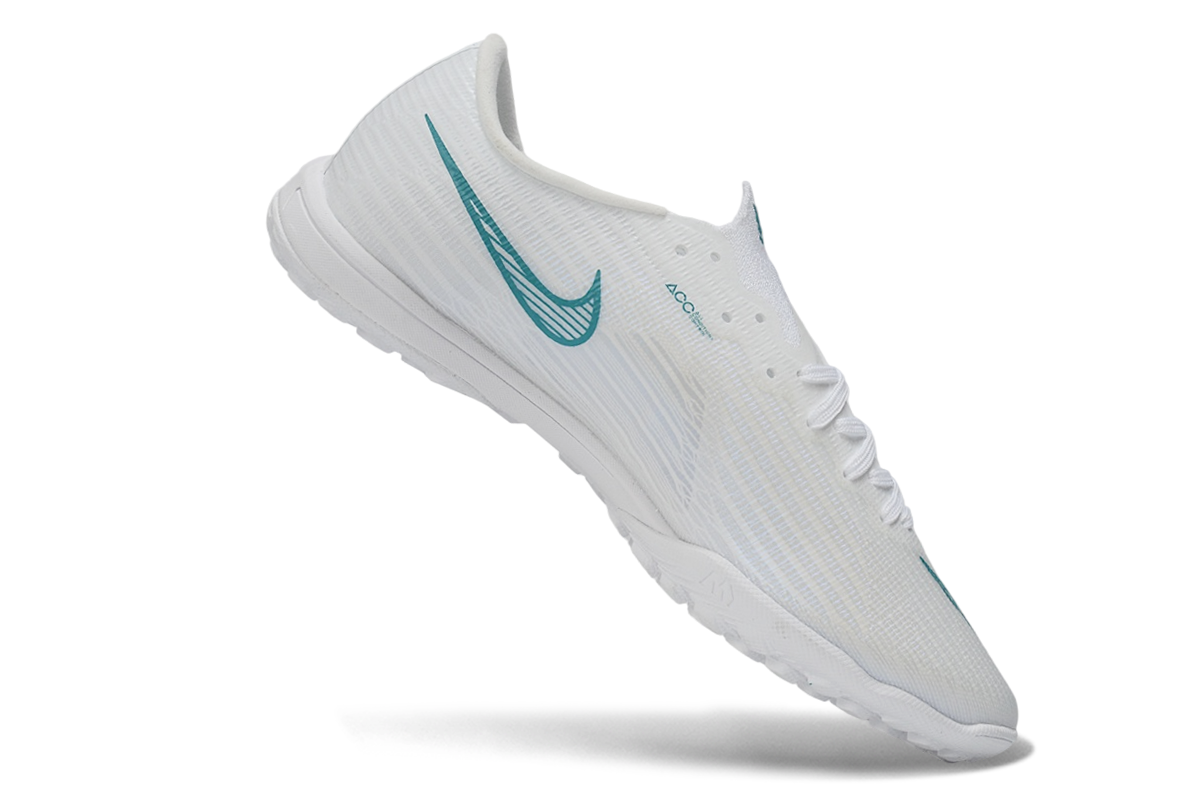 Tenis de Fútbol Nike Mercurial Vapor - Blanco y Turquesa (Sintético / Turf)