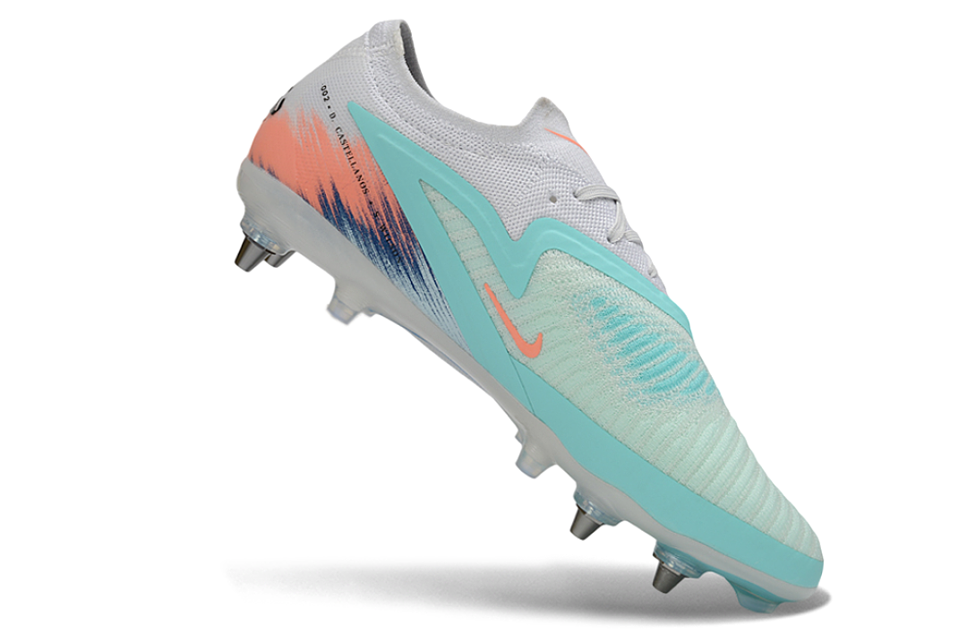 Tacos de Fútbol Nike Phantom GX 2 Elite SG - Blanco / Turquesa (Césped Natural / Soft Ground)