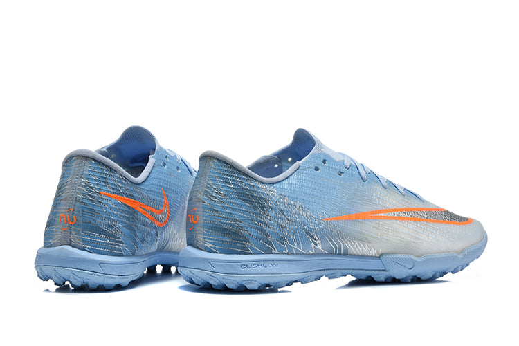 Tenis de Fútbol Nike Mercurial Vapor Academy TF - Azul Claro y Naranja (Sintético / Turf)