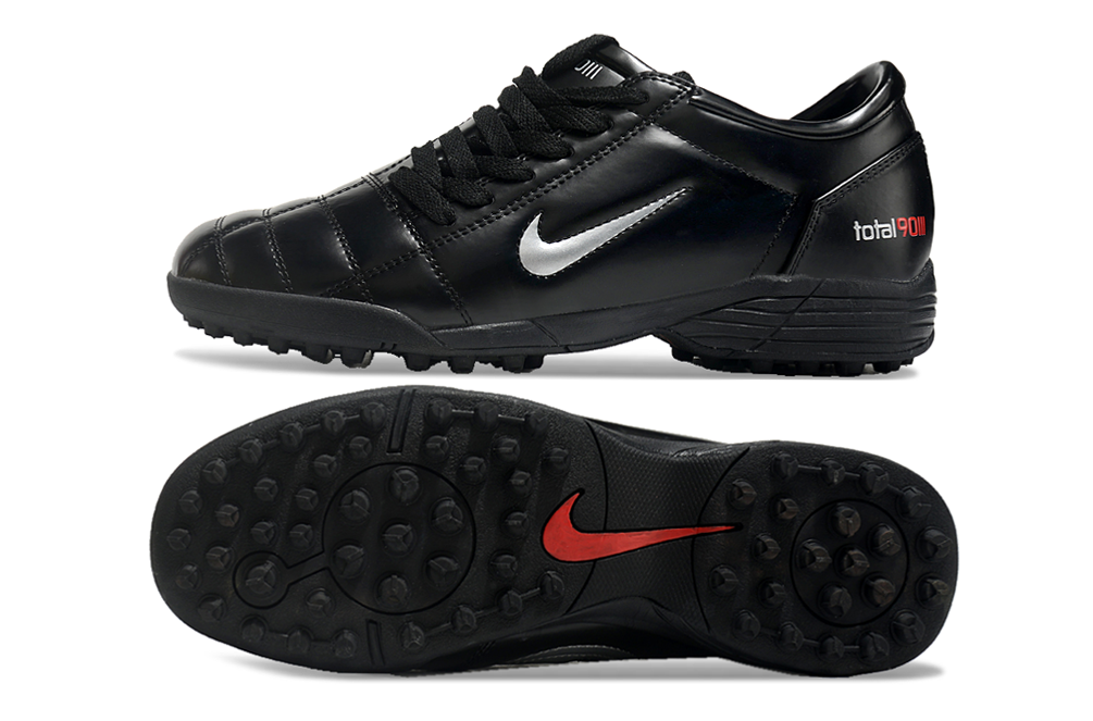 Tenis de Fútbol Nike Total 90 TF - Negro (Césped Sintético / Turf)
