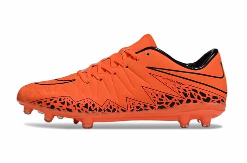 Tacos de Fútbol Nike Hypervenom Phantom II FG - Naranja / Negro (Césped Natural / Firm Ground)