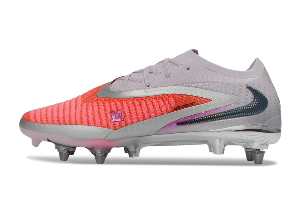 Tacos de Fútbol Nike Phantom GX 2 Elite SG - Plateado / Naranja (Césped Natural / Soft Ground)