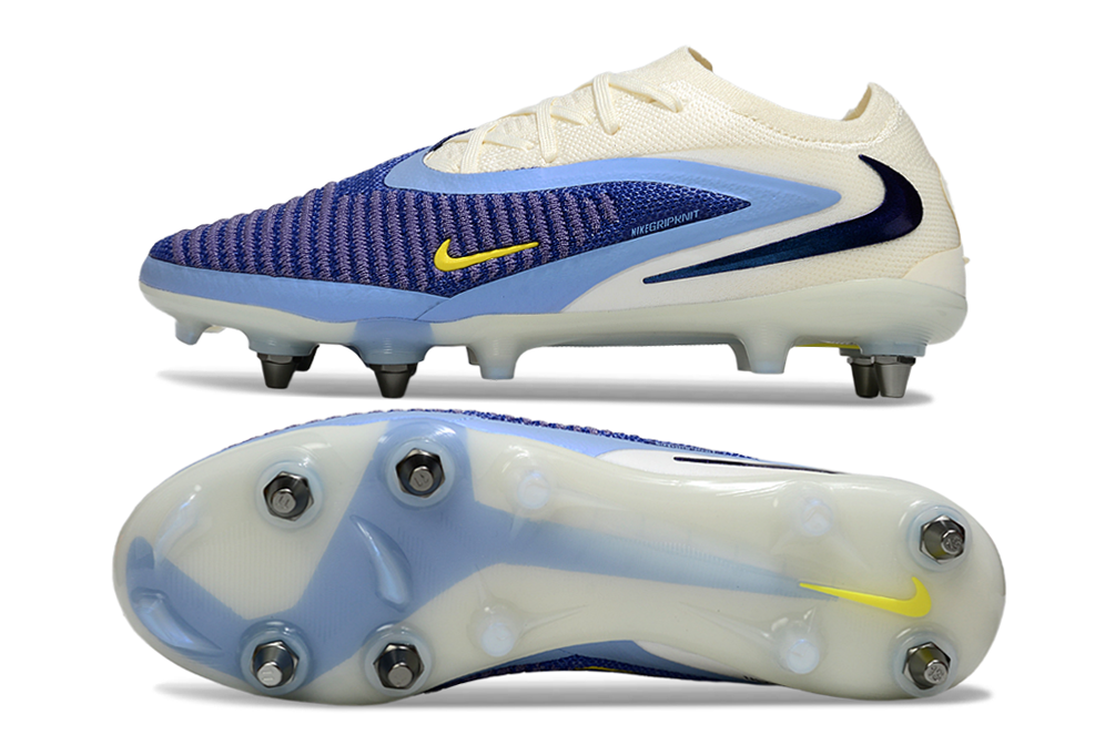 Tacos de Fútbol Nike Phantom GX 2 Elite SG - Beige / Azul (Césped Natural / Soft Ground)