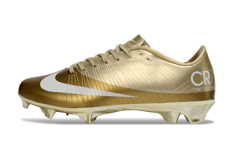 Tacos de Fútbol Nike Mercurial FG - Dorado / Blanco (Césped Natural / Firm Ground)