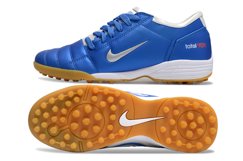 Tenis de Fútbol Nike Total 90 TF - Azul / Blanco (Césped Sintético / Turf)