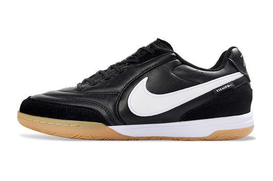 Tenis de Fútbol Nike Tiempo - Negro y Blanco (Césped Interior / Futsal)