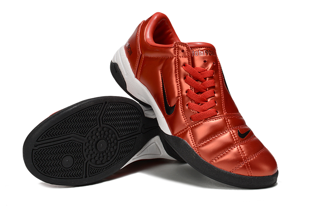 Tenis de Fútbol Nike Total 90 IC - Rojo / Negro (Césped Interior / Futsal)