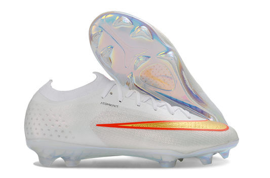 Tacos de Fútbol Nike Mercurial Vapor 17 Elite FG - Blanco, Rojo y Dorado (Césped Natural)