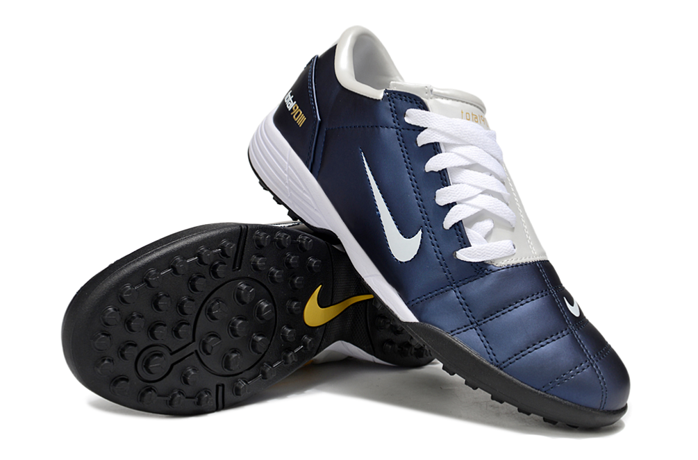Tenis de Fútbol Nike Total 90 TF - Azul / Blanco (Césped Sintético / Turf)