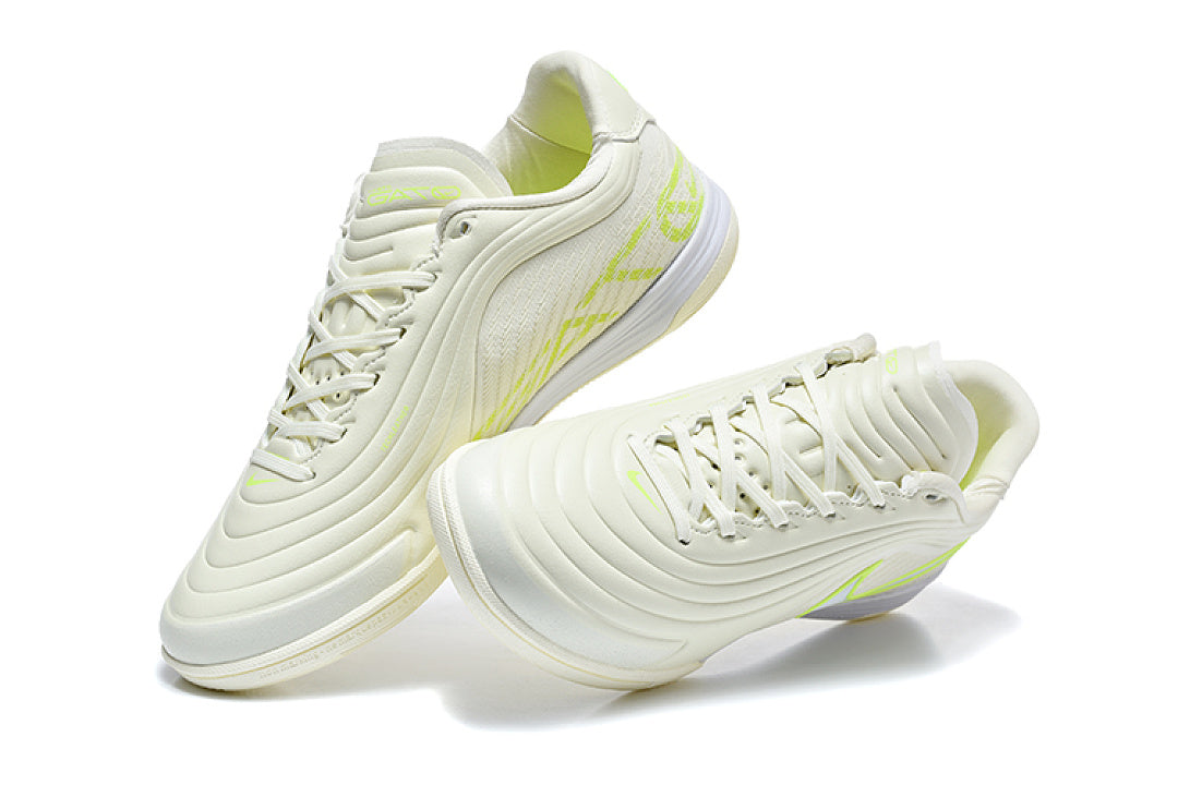 Tenis de Fútbol Nike Tiempo IC - Blanco / Verde Limón (Césped Interior / Futsal)