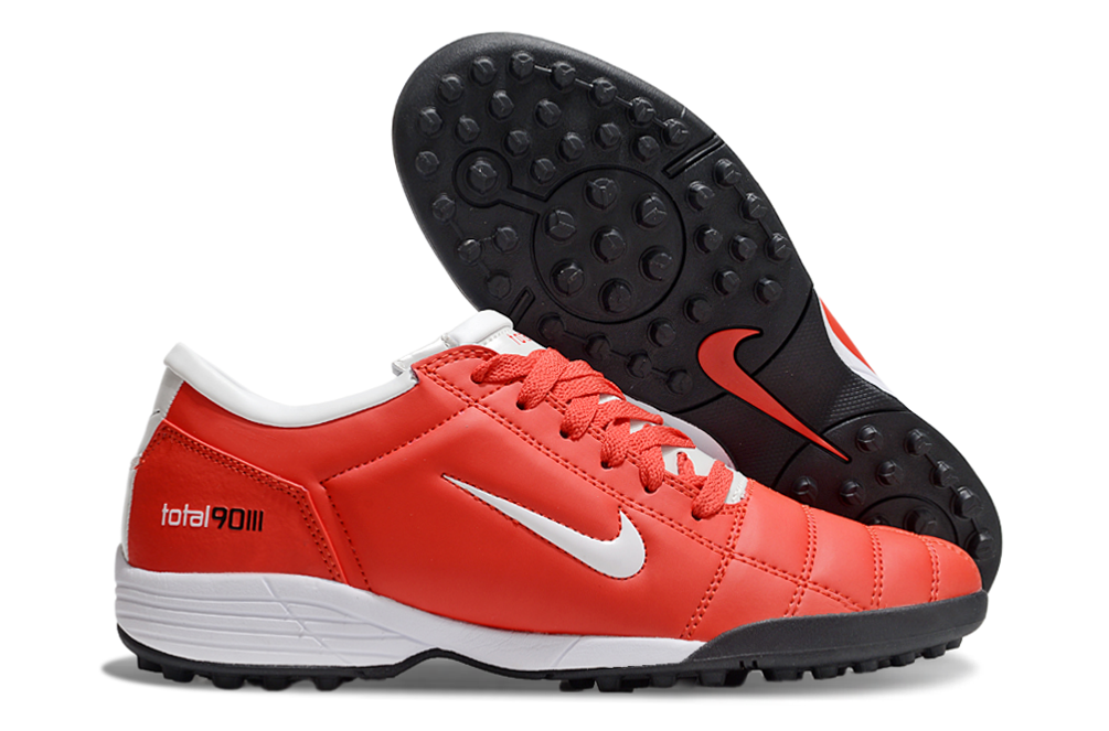 Tenis de Fútbol Nike Total 90 TF - Rojo / Blanco (Césped Sintético / Turf)