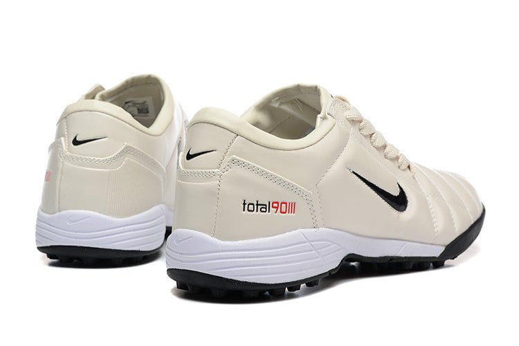 Tenis de Fútbol Nike Total 90 TF - Beige / Negro (Césped Sintético / Turf)