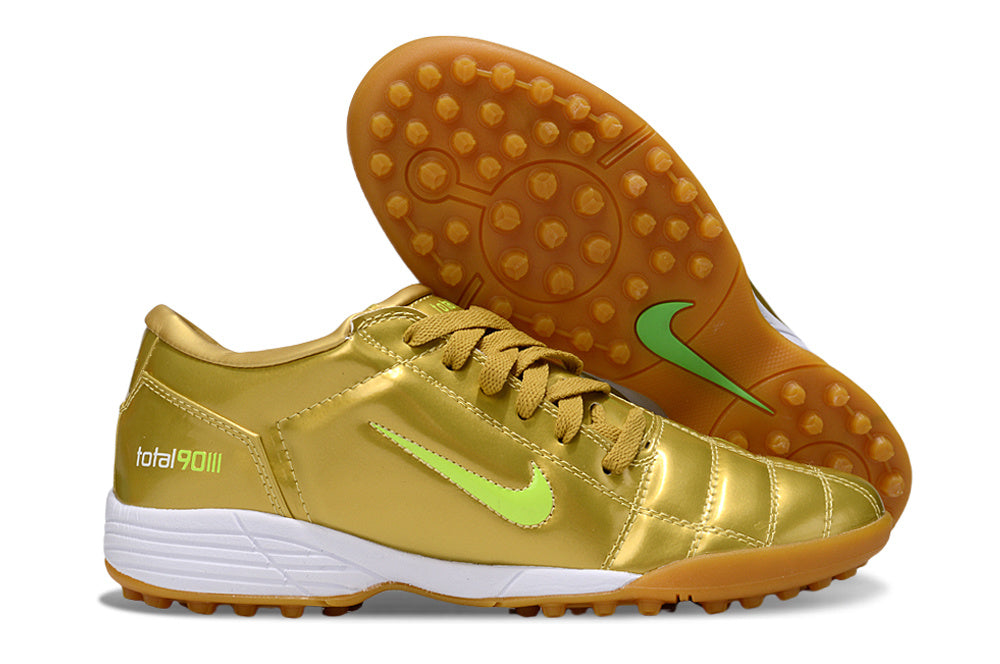 Tenis de Fútbol Nike Total 90 TF - Dorado (Césped Sintético / Turf)