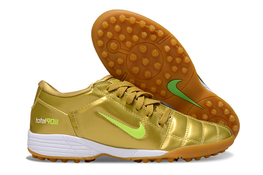 Tenis de Fútbol Nike Total 90 TF - Dorado (Césped Sintético / Turf)