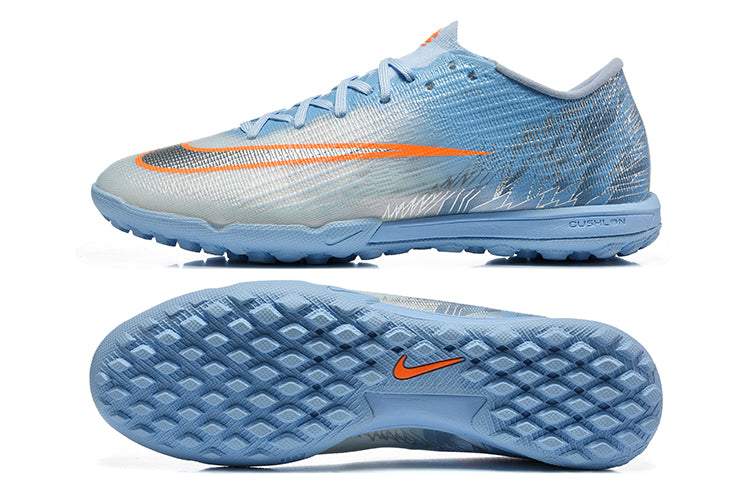 Tenis de Fútbol Nike Mercurial Vapor Academy TF - Azul Claro y Naranja (Sintético / Turf)