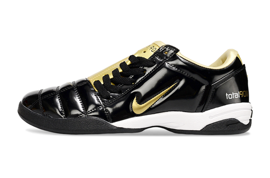 Tenis de Fútbol Nike Total 90 IC - Negro / Dorado (Césped Interior / Futsal)