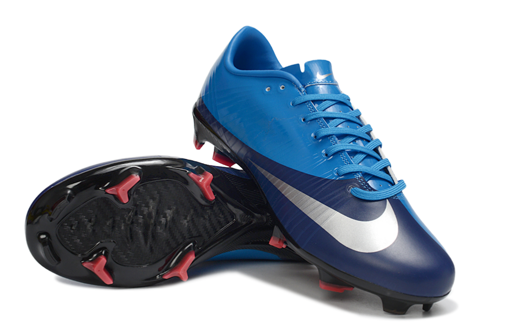 Tacos de Fútbol Nike Mercurial FG - Azul / Blanco (Césped Natural / Firm Ground)