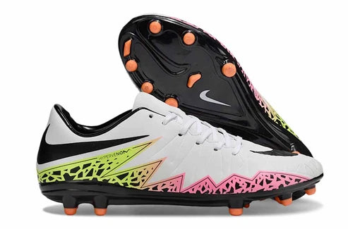 Tacos de Fútbol Nike Hypervenom Phantom II FG - Blanco / Negro / Multicolor (Césped Natural / Firm Ground)