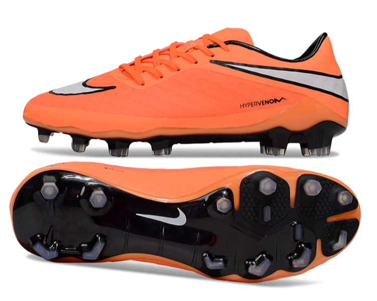 Tacos de Fútbol Nike Hypervenom Phantom FG - Naranja / Negro (Césped Natural / Firm Ground)
