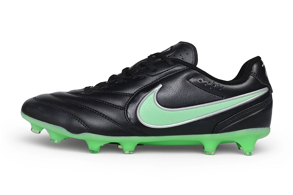 Tacos de Fútbol Nike Tiempo Ligera Pro FG - Negro / Verde (Césped Natural / Firm Ground)