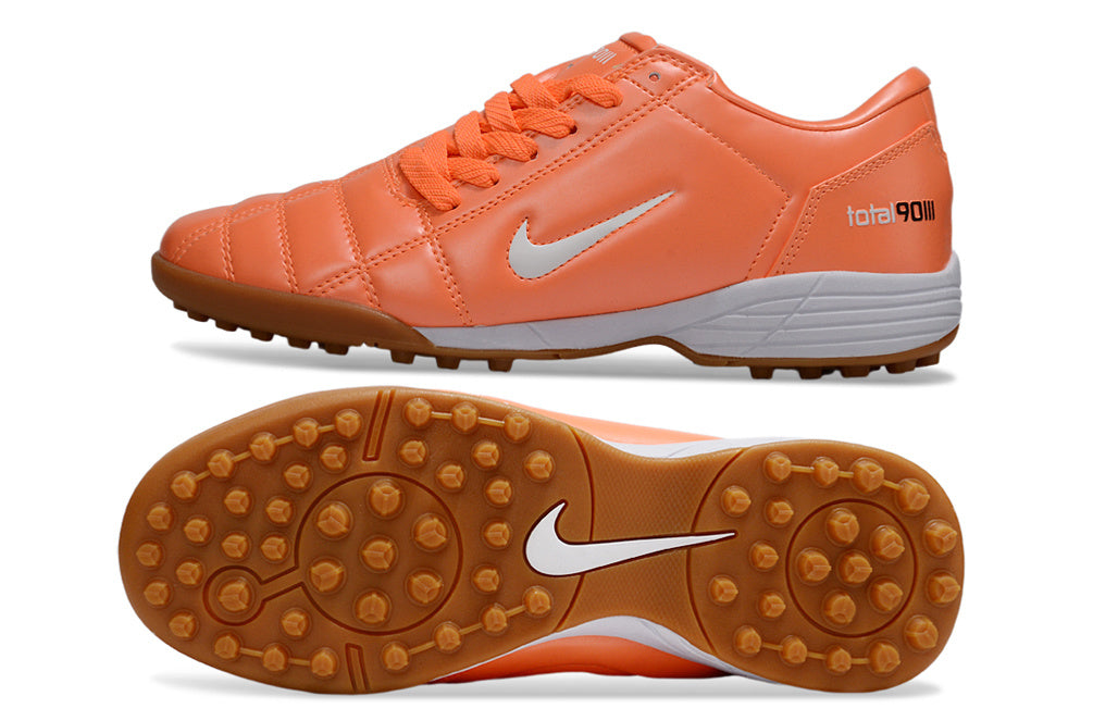 Tenis de Fútbol Nike Total 90 TF - Naranja / Blanco (Césped Sintético / Turf)