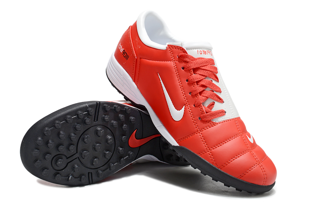 Tenis de Fútbol Nike Total 90 TF - Rojo / Blanco (Césped Sintético / Turf)