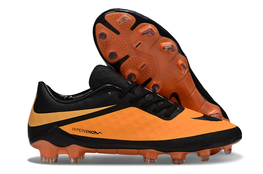Tacos de Fútbol Nike Hypervenom Phantom FG - Naranja / Negro (Césped Natural / Firm Ground)