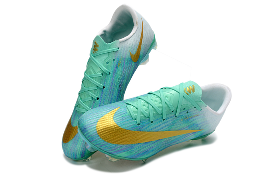 Tacos de Fútbol Nike Mercurial Vapor 17 Elite FG - Verde Menta, Blanco y Dorado (Césped Natural)