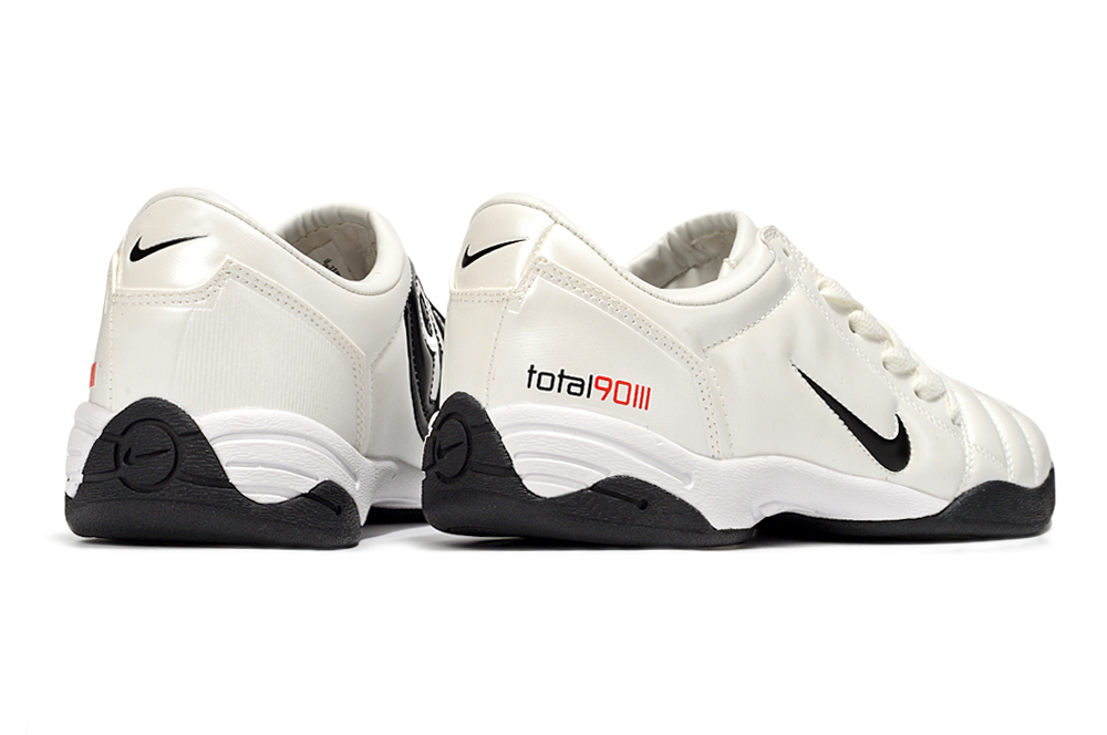 Tenis de Fútbol Nike Total 90 IC - Blanco / Negro (Césped Interior / Futsal)