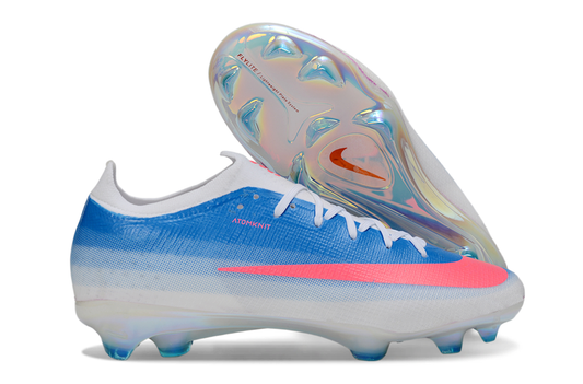 Tacos de Fútbol Nike Mercurial Vapor 17 Elite FG - Blanco, Azul y Rosado (Césped Natural)