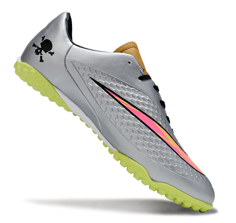 Tenis de Fútbol Nike Hypervenom Phantom TF - Gris / Amarillo (Césped Sintético / Turf)