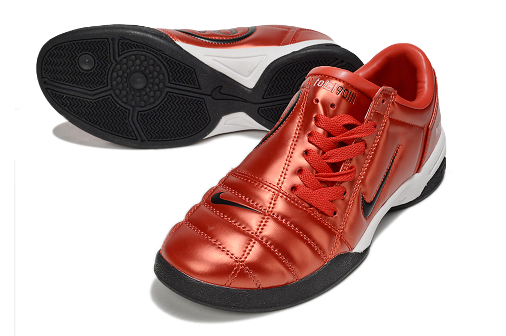 Tenis de Fútbol Nike Total 90 IC - Rojo / Negro (Césped Interior / Futsal)