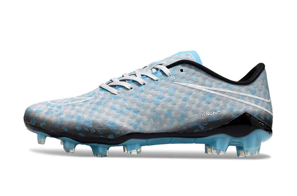 Tacos de Fútbol Nike Hypervenom Phantom FG - Celeste / Negro (Césped Natural / Firm Ground)