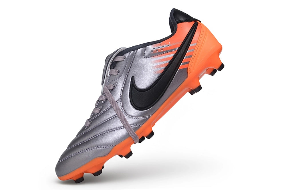 Tacos de Fútbol Nike Tiempo Ligera Pro FG - Gris / Naranja (Césped Natural / Firm Ground)