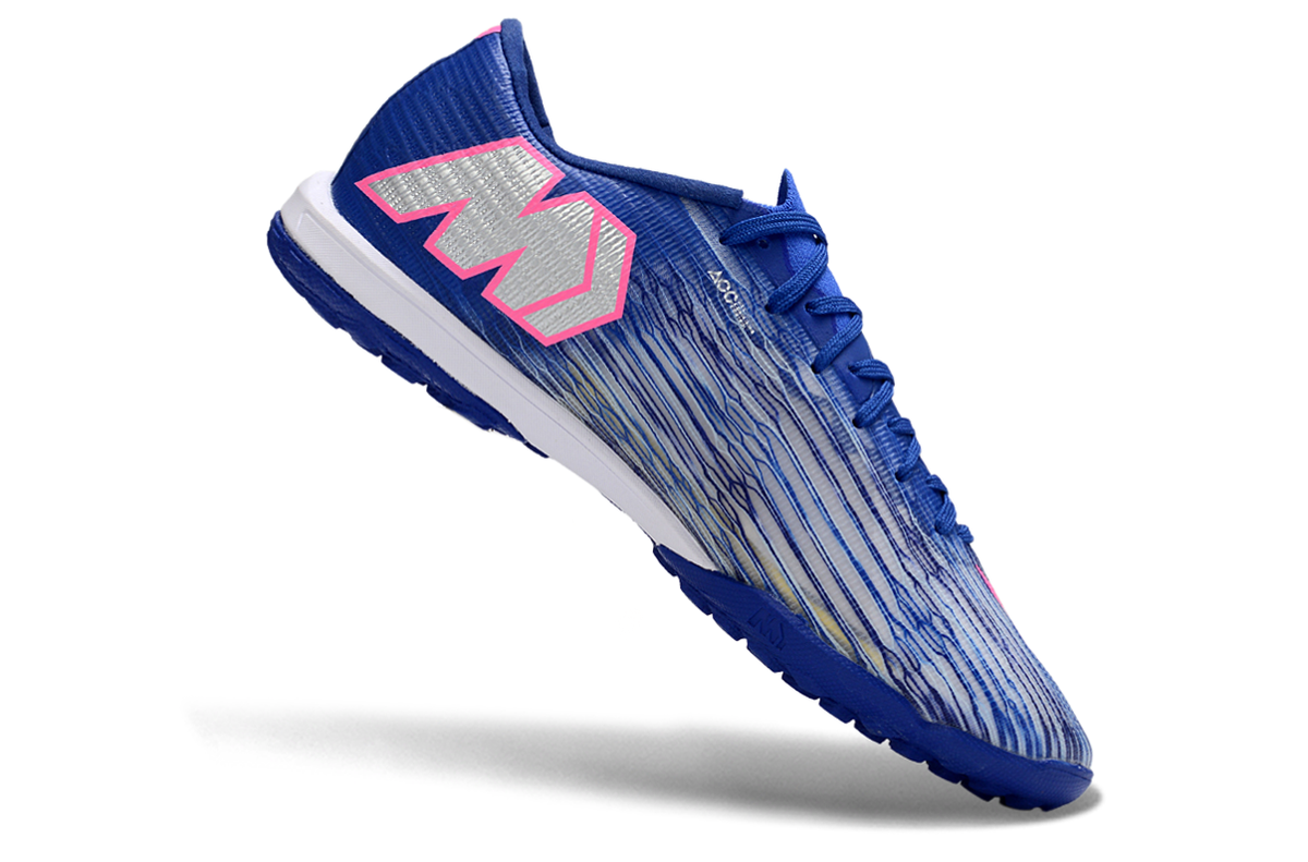 Tenis de Fútbol Nike Mercurial Vapor Academy TF - Azul, Blanco y Rosado (Sintético / Turf)