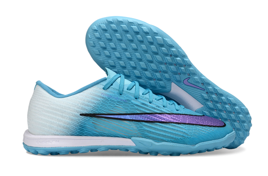 Tenis de Fútbol Nike Mercurial Vapor Academy TF - Azul Claro, Blanco y Morado (Sintético / Turf)