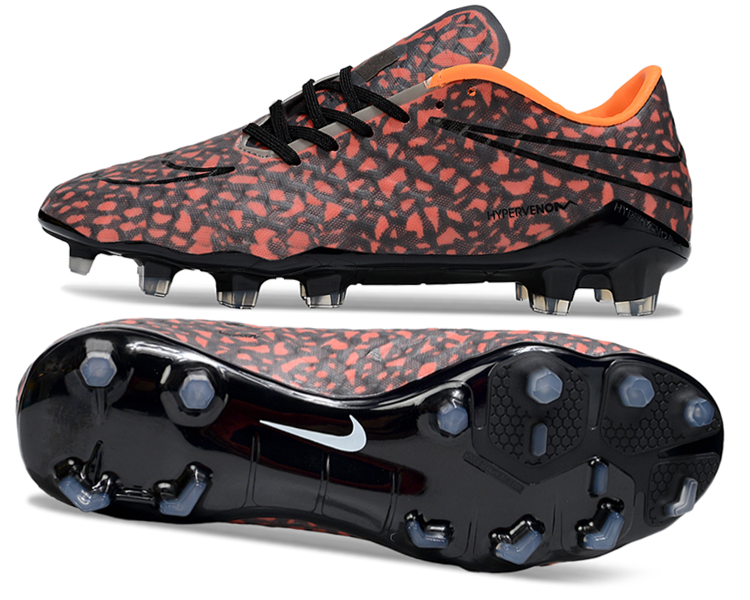 Tacos de Fútbol Nike Hypervenom Phantom FG - Naranja / Negro (Césped Natural / Firm Ground)