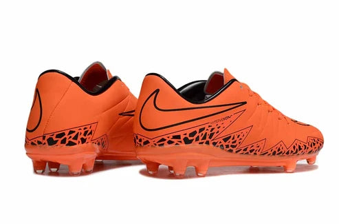 Tacos de Fútbol Nike Hypervenom Phantom II FG - Naranja / Negro (Césped Natural / Firm Ground)