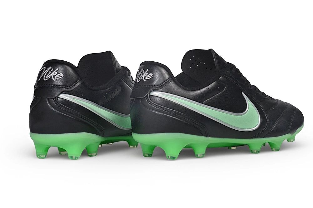 Tacos de Fútbol Nike Tiempo Ligera Pro FG - Negro / Verde (Césped Natural / Firm Ground)