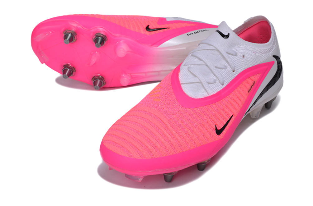 Tacos de Fútbol Nike Phantom GX 2 Elite SG - Blanco / Rosa (Césped Natural / Soft Ground)