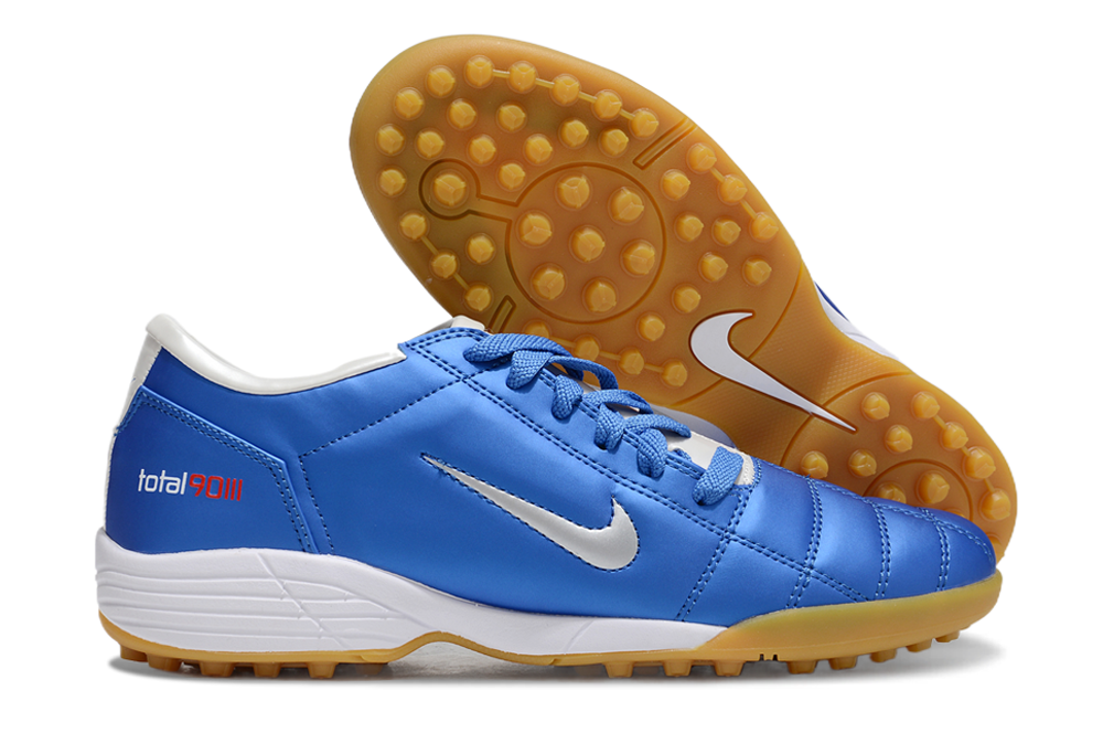 Tenis de Fútbol Nike Total 90 TF - Azul / Blanco (Césped Sintético / Turf)