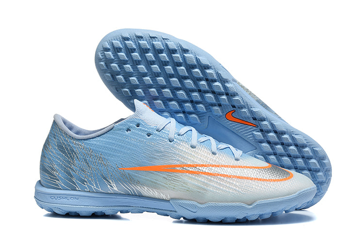 Tenis de Fútbol Nike Mercurial Vapor Academy TF - Azul Claro y Naranja (Sintético / Turf)
