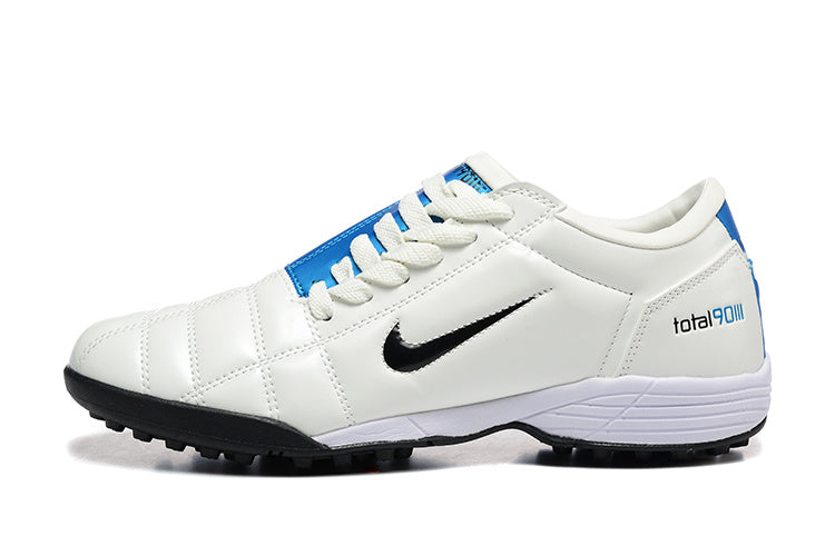 Tenis de Fútbol Nike Total 90 TF - Blanco / Azul (Césped Sintético / Turf)