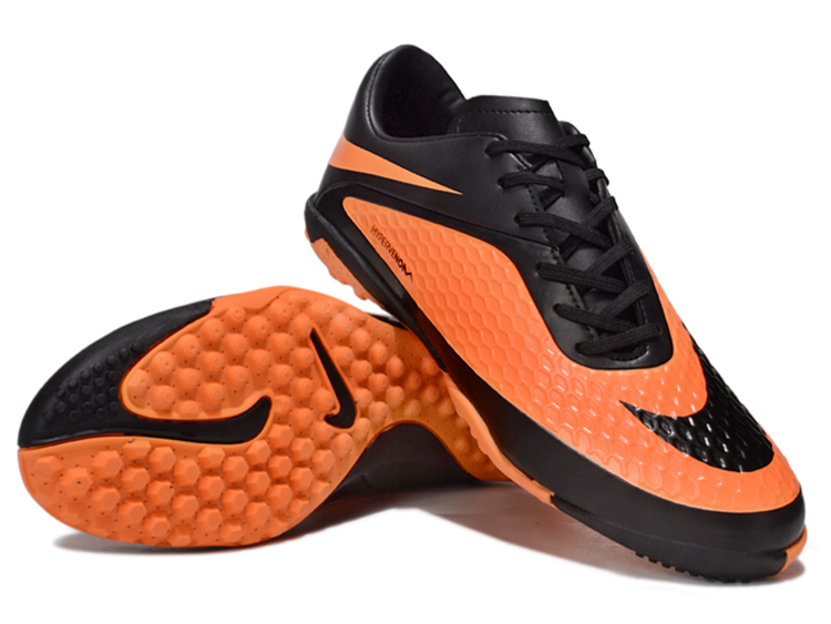 Tenis de Fútbol Nike Hypervenom Phantom TF - Naranja / Negro (Césped Sintético / Turf)