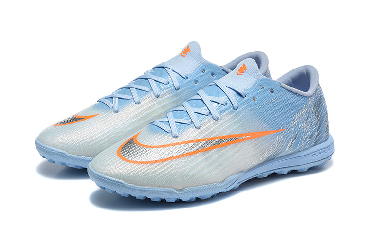 Tenis de Fútbol Nike Mercurial Vapor Academy TF - Azul Claro y Naranja (Sintético / Turf)