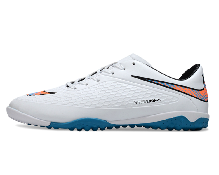 Tenis de Fútbol Nike Hypervenom Phantom TF - Blanco / Azul (Césped Sintético / Turf)