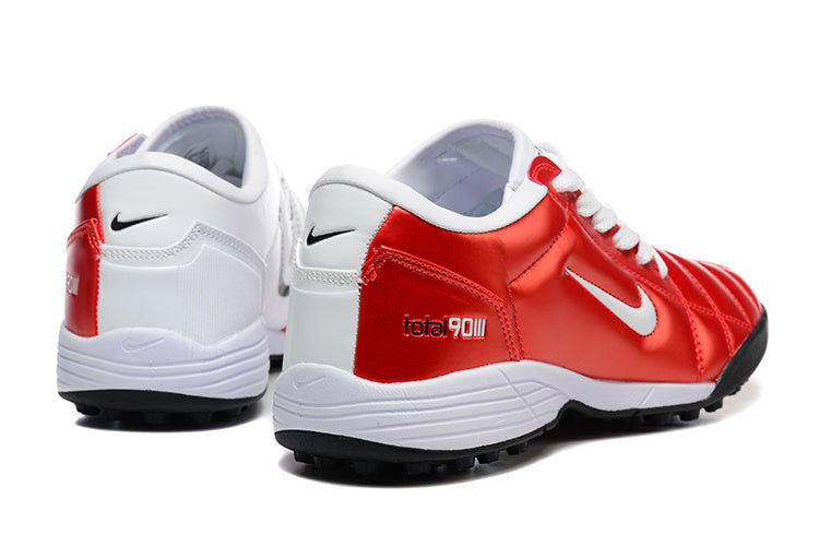 Tenis de Fútbol Nike Total 90 TF - Rojo / Blanco (Césped Sintético / Turf)