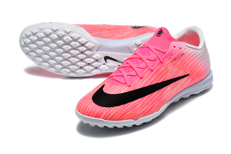 Tenis de Fútbol Nike Mercurial Vapor Academy TF - Rosado, Blanco y Negro (Sintético / Turf)
