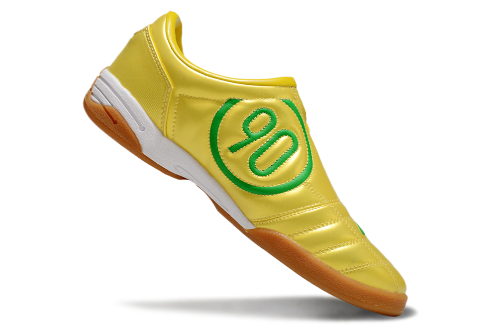 Tenis de Fútbol Nike Total 90 IC - Amarillo / Verde (Césped Interior / Futsal)