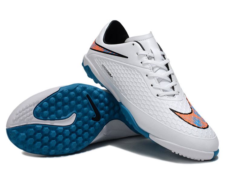 Tenis de Fútbol Nike Hypervenom Phantom TF - Blanco / Azul (Césped Sintético / Turf)